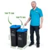 office recycle bin 65 liter vs 90 liter dimensions proportions 2