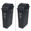 office recycle bin 90 liter black for waste