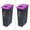 office recycle bin 90 liter purple for glass