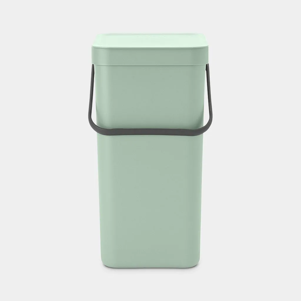 פח מיחזור קטן למיון פסולת ביתית 16 ליטר - Brabantia SORT&GO ירוק-ג׳ייד
