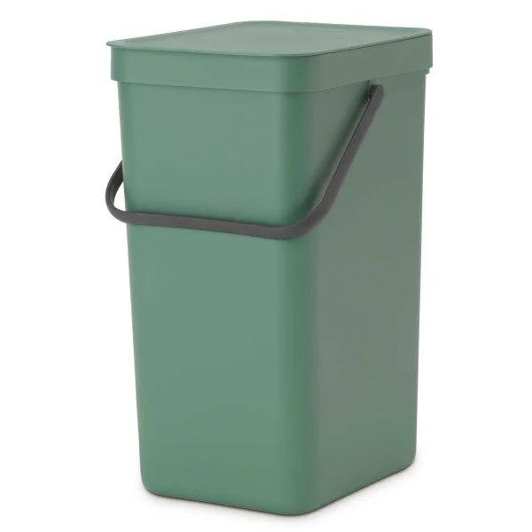 brabantia sort and go waste bin 16l fir green y 129827 front side 1200 1
