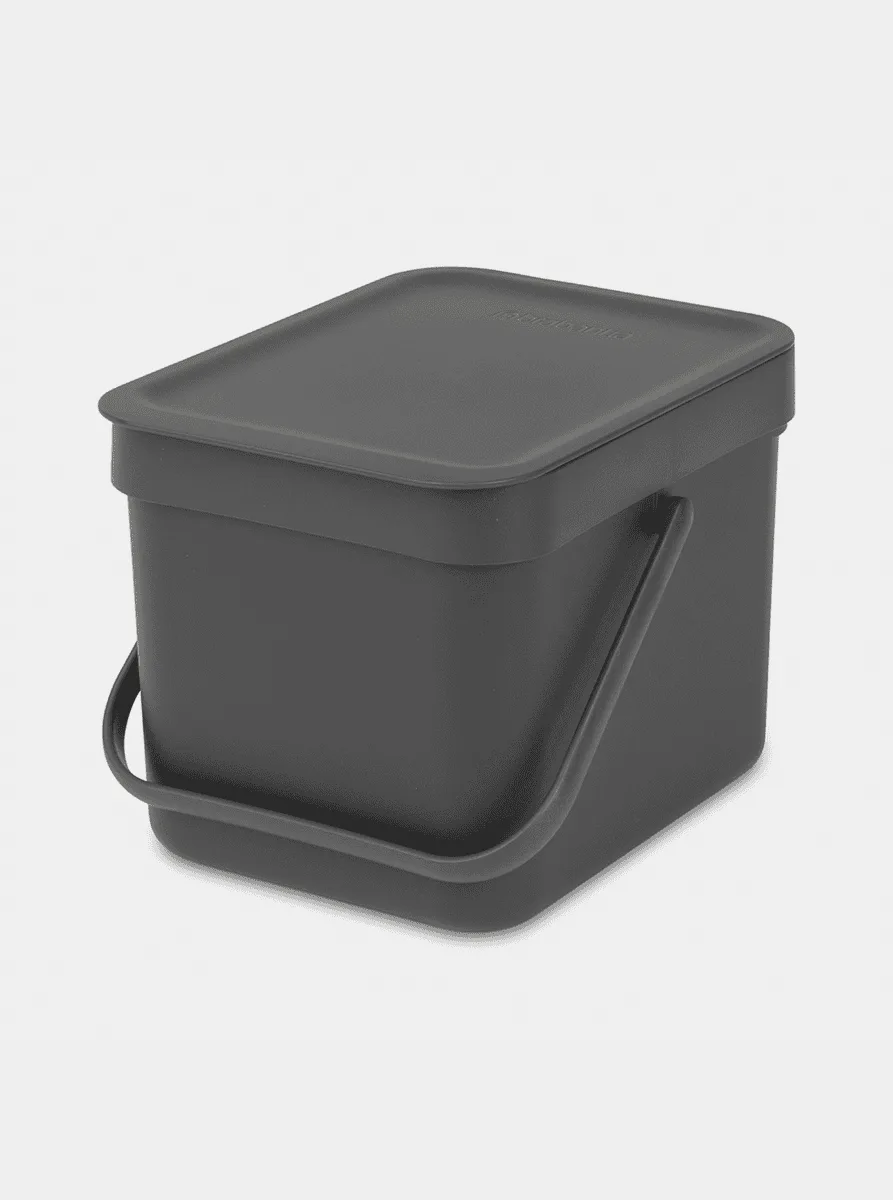 פח מיחזור קטן למיון פסולת ביתית 6 ליטר - Brabantia SORT&GO