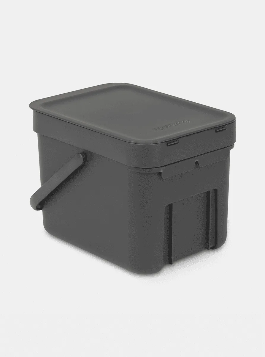 פח מיחזור קטן למיון פסולת ביתית 6 ליטר - Brabantia SORT&GO – תמונה 5