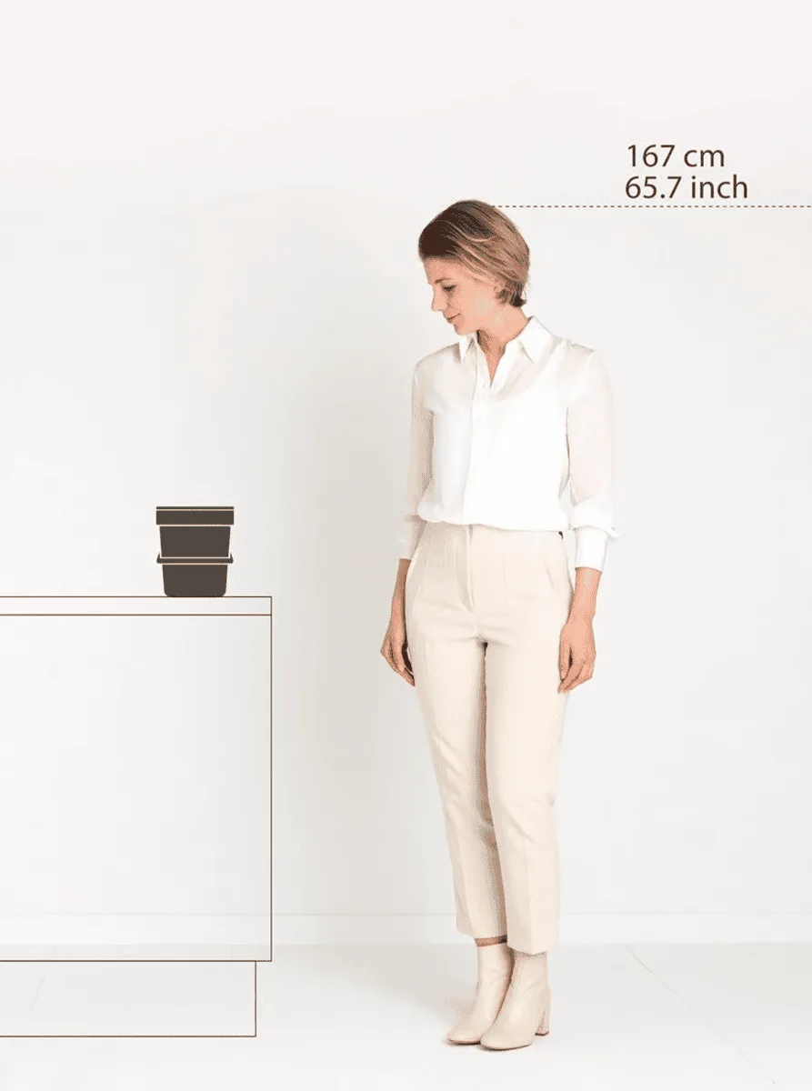 פח מיחזור קטן למיון פסולת ביתית 6 ליטר - Brabantia SORT&GO – תמונה 3