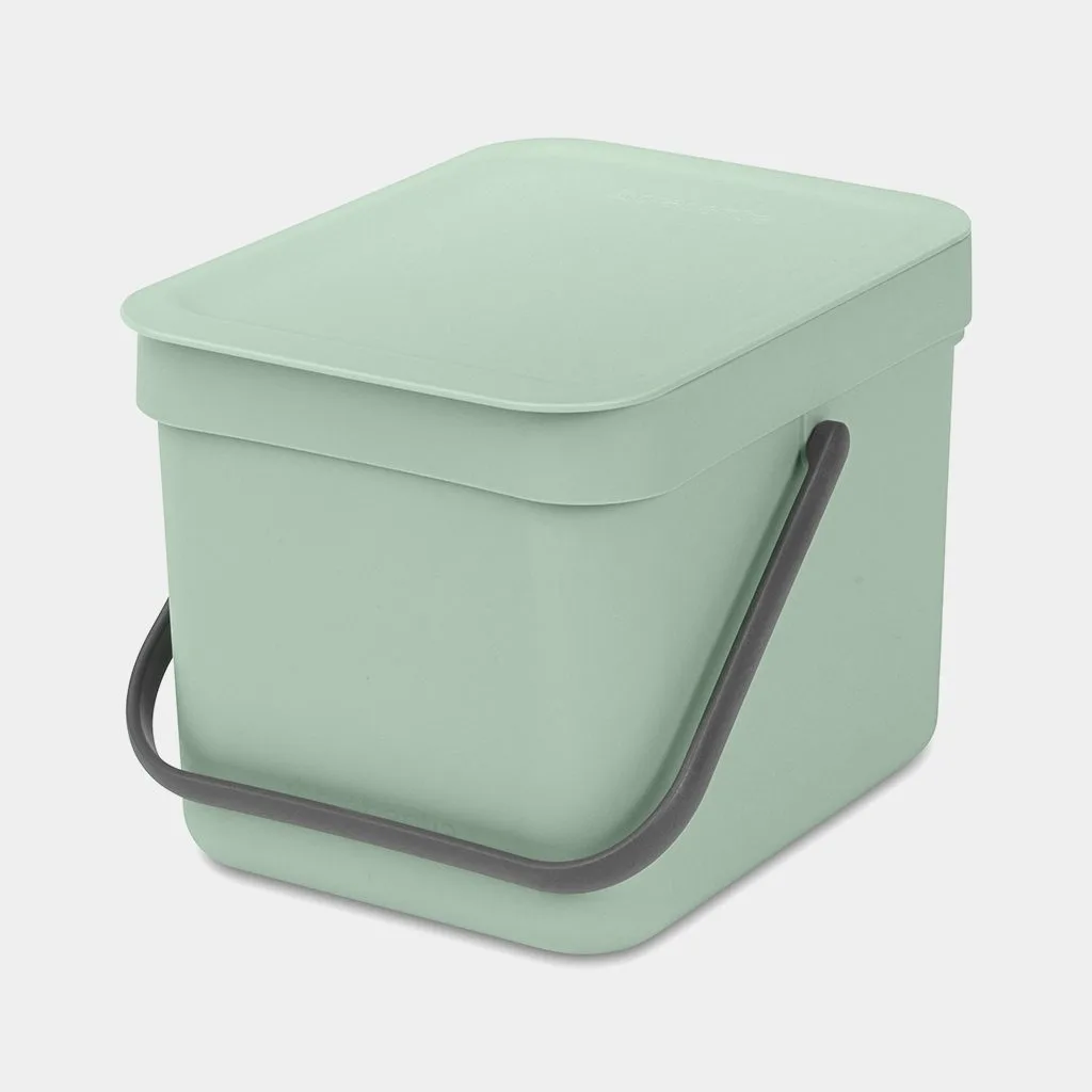 פח מיחזור קטן למיון פסולת ביתית 6 ליטר - Brabantia SORT&GO – תמונה 1