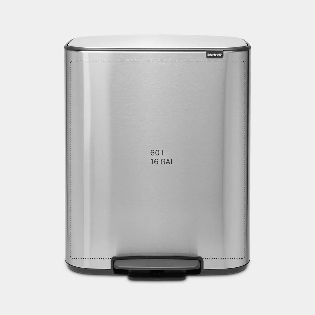 פחי אשפה דוושה בנפח 60 ליטר - Brabantia BO fpp