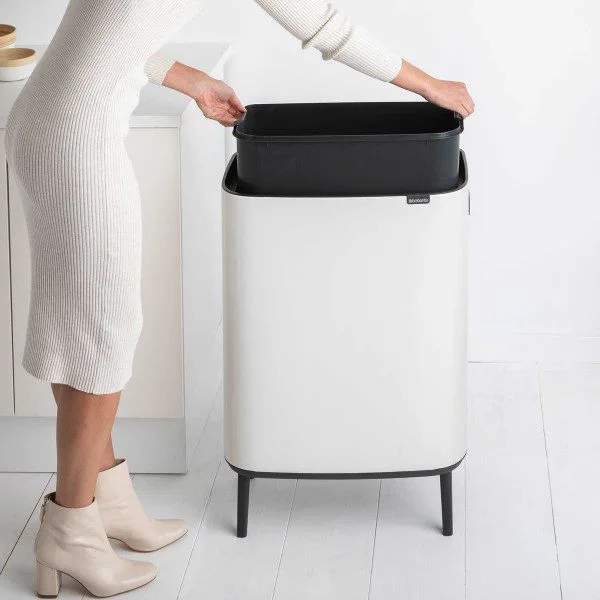 y 130229 b0 touch bin hi 60l white brabantia inner bucket