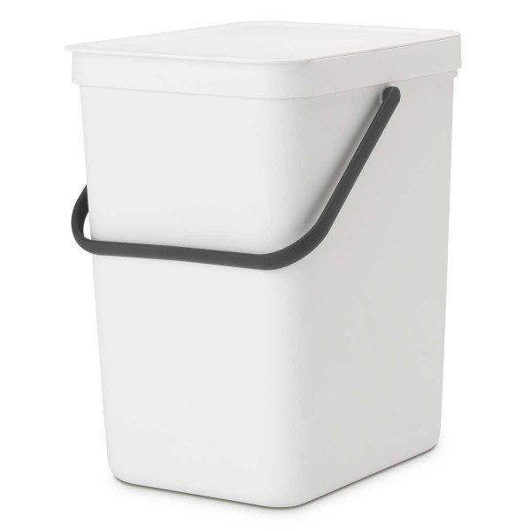 brabantia sort and go waste bin 25l white front side y 129926 1200