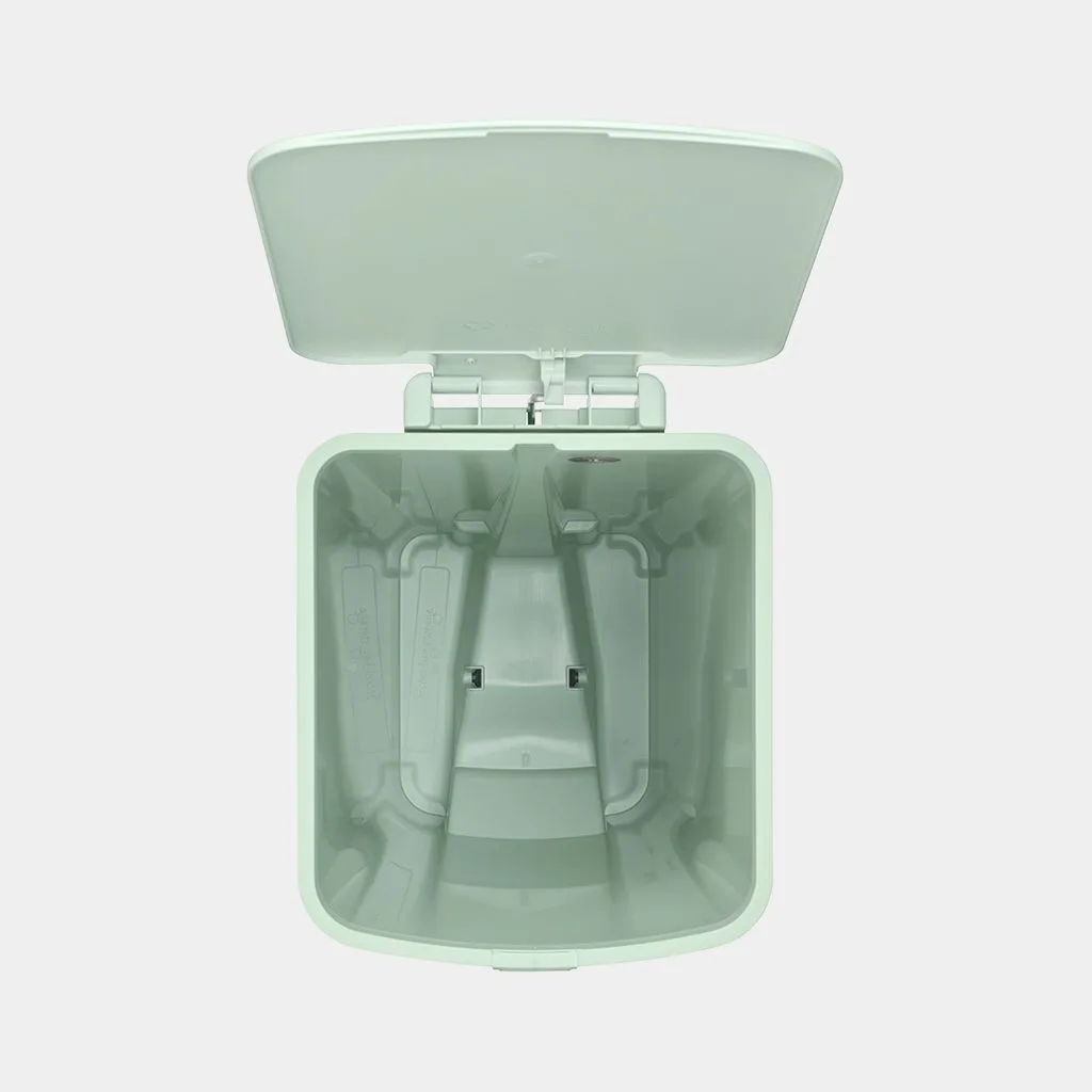 פח דוושה למיחזור והפרדה בנפח 40 ליטר - Brabantia StepUp ירוק-ג׳ייד