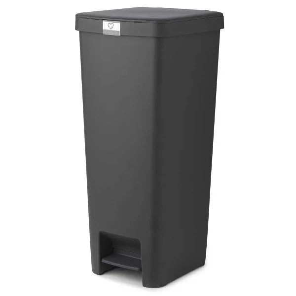 brabantia stepup pedal bin 40l dark grey 02