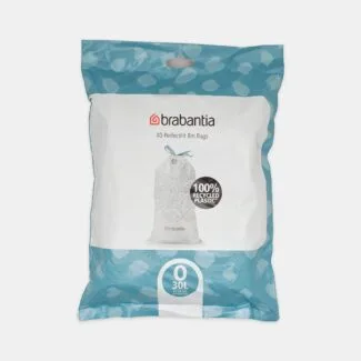 שקיות אשפה קוד O לפח BO 30+30 ליטר Brabantia - חבילת דיספנסר 40 שקיות