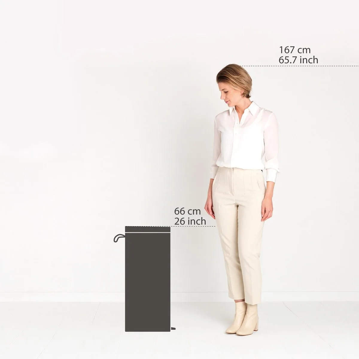 פח מנירוסטה חסין אש 30 ליטר מבריק - Brabantia – תמונה 3