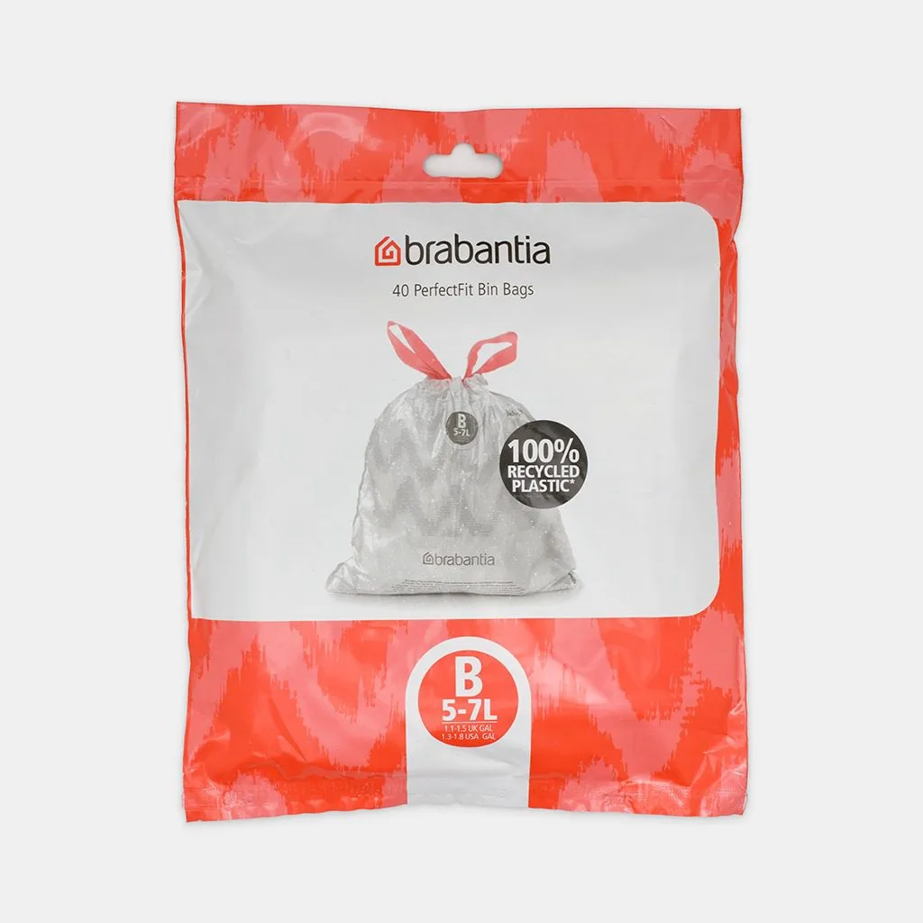 שקיות אשפה קוד B לפח 5 ליטר ולפח BO 7 ליטר – Brabantia
