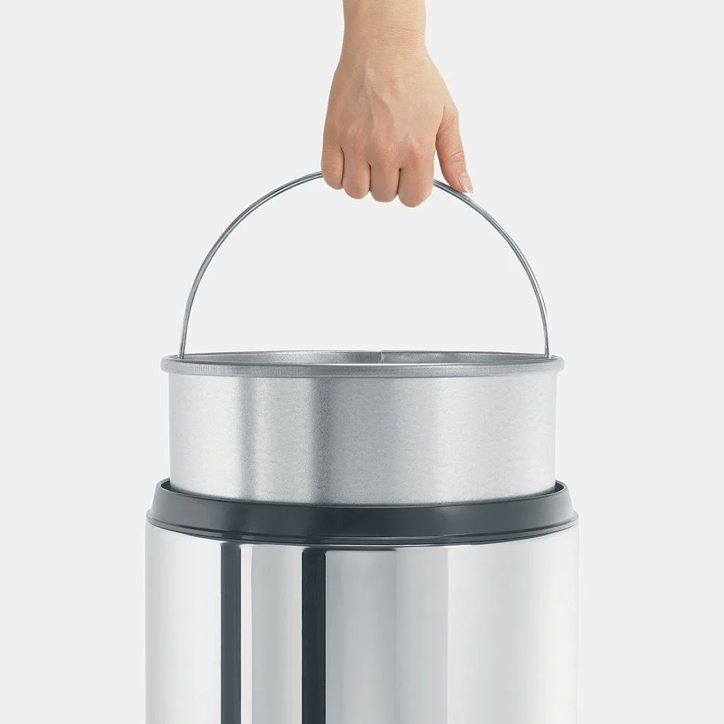 פח מנירוסטה חסין אש 30 ליטר מבריק - Brabantia – תמונה 4