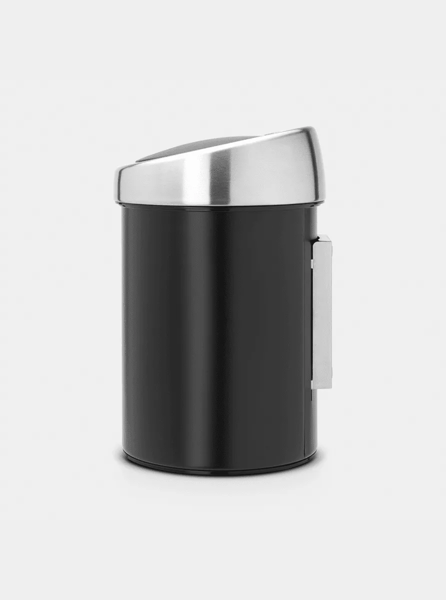 פח נתלה טאצ' 3 ליטר Brabantia שחור