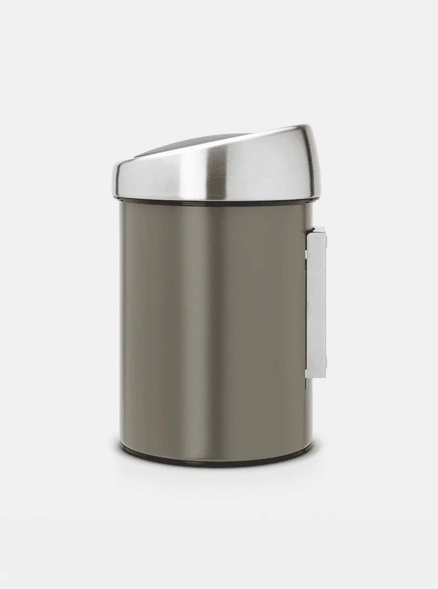פח נתלה טאצ' 3 ליטר Brabantia platinum