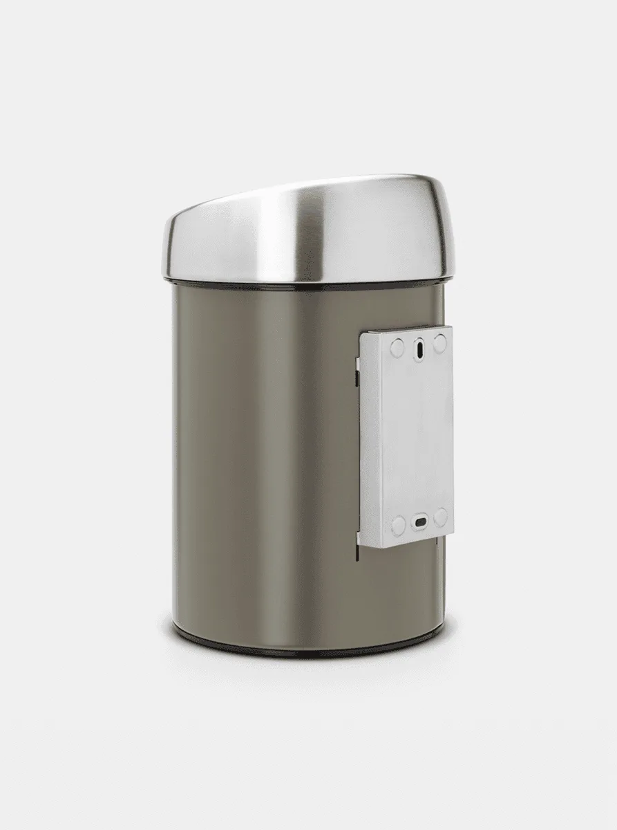 פח נתלה טאצ' 3 ליטר Brabantia platinum