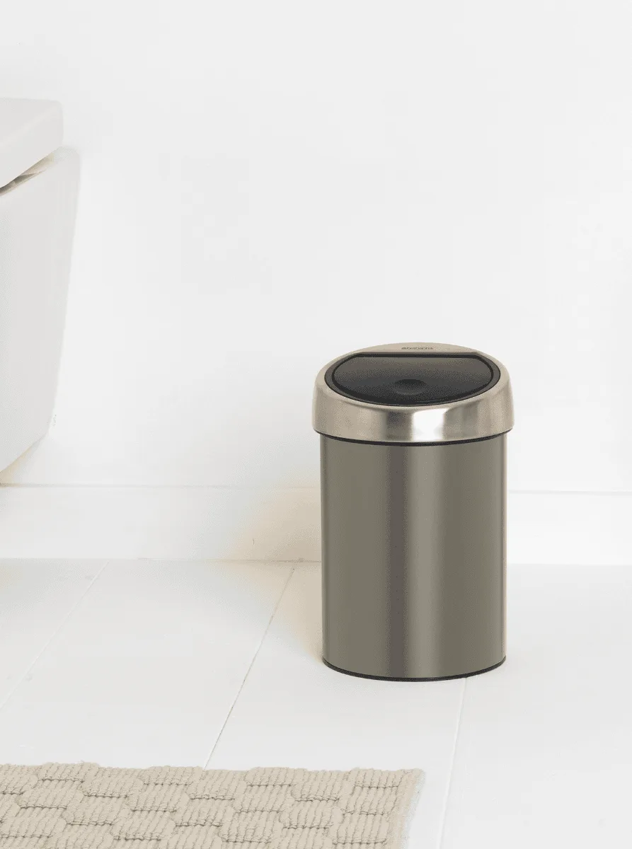 פח נתלה טאצ' 3 ליטר Brabantia platinum