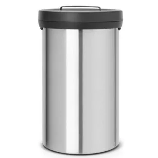 פח פתח רחב 60 ליטר - פח 60 ליטר BIG BIN מט FPP / מכסה שחור - Brabantia