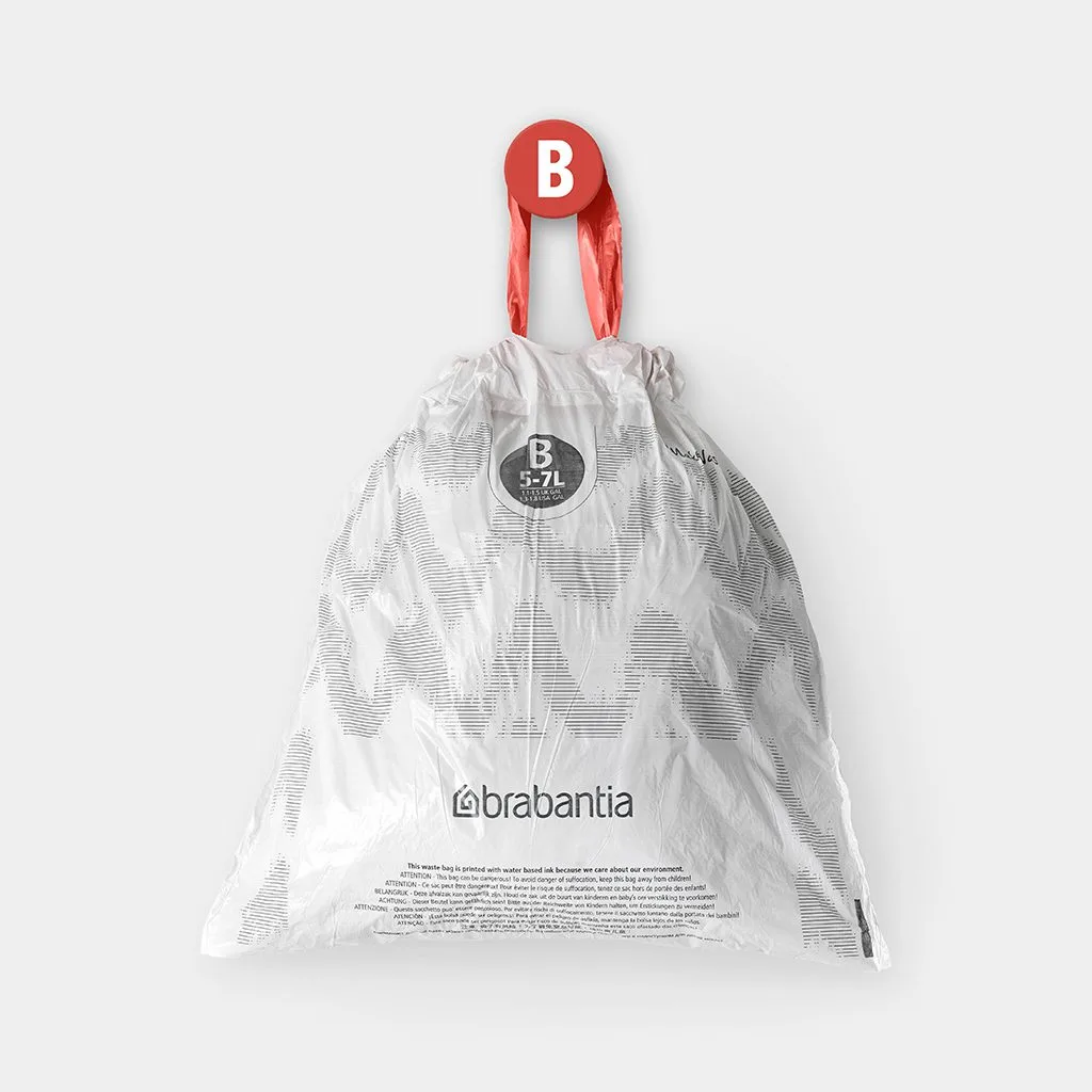 שקיות אשפה קוד B לפח 5 ליטר ולפח BO 7 ליטר – Brabantia – תמונה 6
