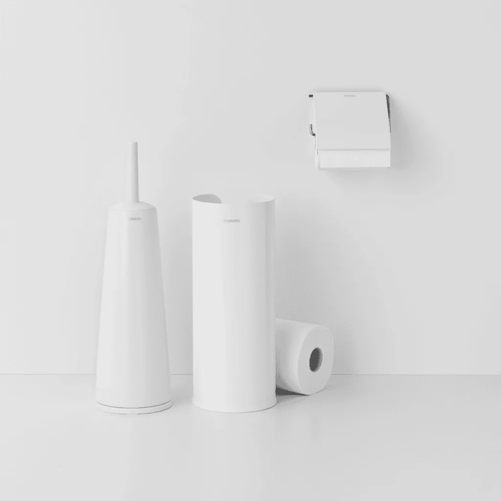 דיספנסר לגלילי נייר טואלט לבן Brabantia - ReNew – תמונה 3