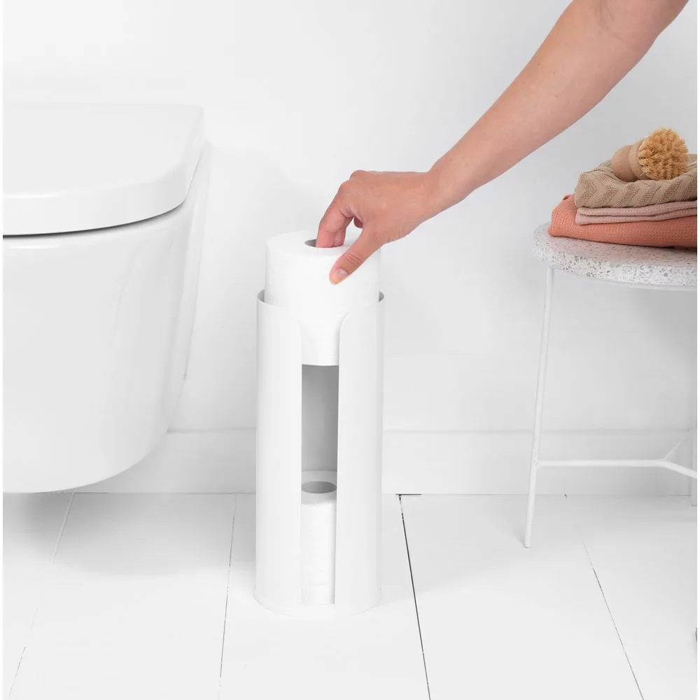דיספנסר לגלילי נייר טואלט לבן Brabantia - ReNew – תמונה 5