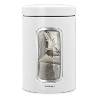 קופסת אחסון עם חלון - קופסת חלון לבן 1.4 ליטר Brabantia