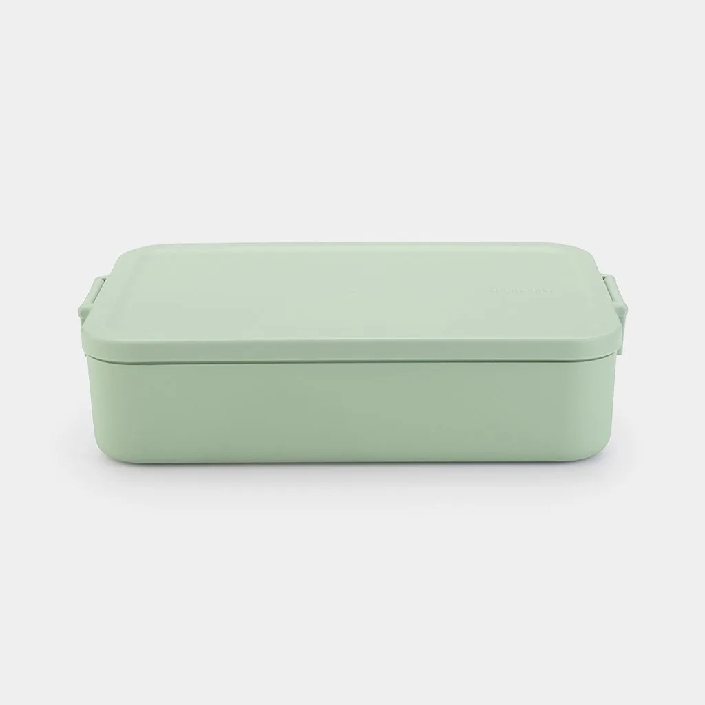 קופסת אוכל Bento גדולה 2 ליטר Make & Take פלסטיק ללא BPA ירוק ג׳ייד Brabantia