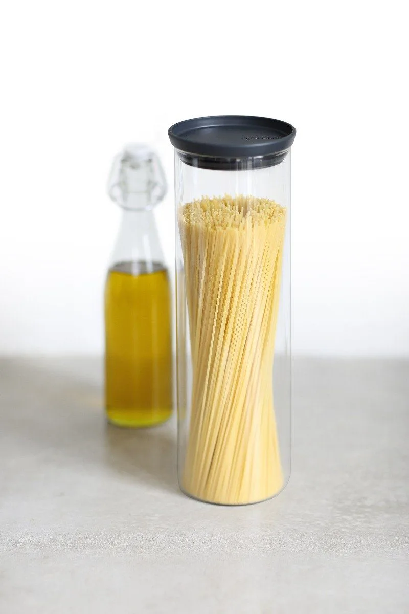 ⁦מיכל זכוכית, מכסה אפור כהה 1.9 ליטר Brabantia⁩ – תמונה ⁦2⁩
