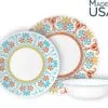 סט צלחות קורנינג 18 חלקים, Terracotta Dreams - מבית Corelle® Corning
