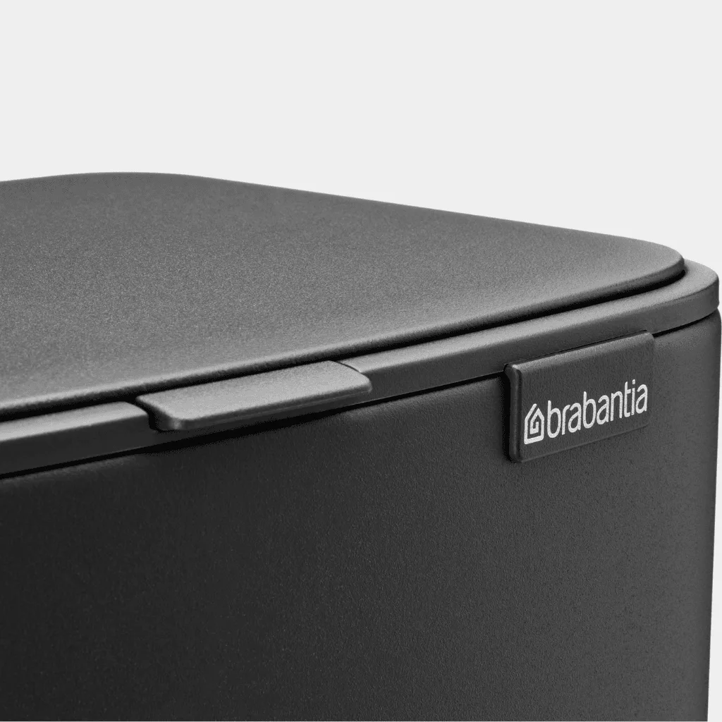 פח לשירותים BO פדל 12 ליטר Brabantia אפור-כהה-מינרלי