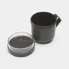 ⁦כוס למרק 0.6 ליטר Make & Take פלסטיק ללא BPA אפור כהה Brabantia עם מכסה שקוף לתוספות⁩ – תמונה ⁦5⁩