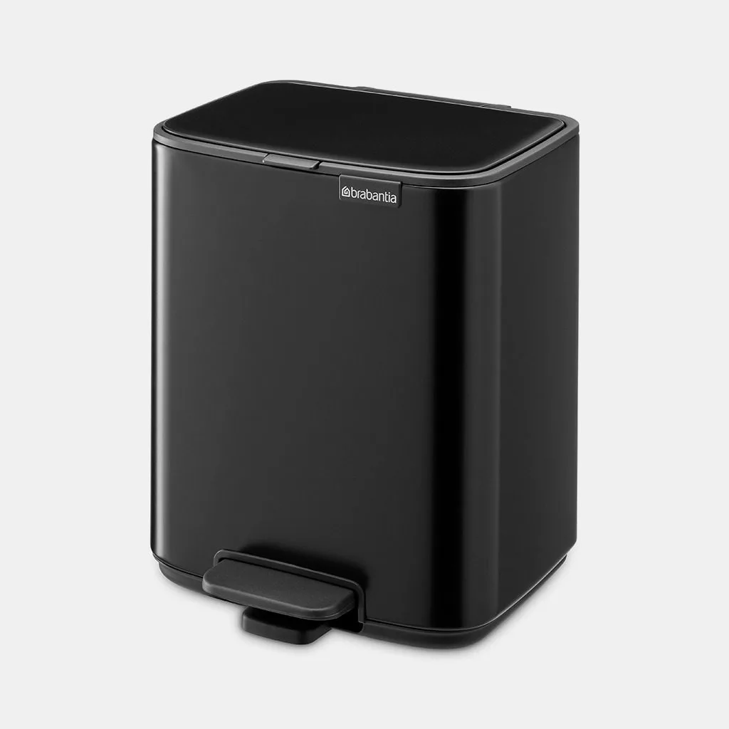 פח לשירותים BO פדל 7 ליטר Brabantia שחור-מט