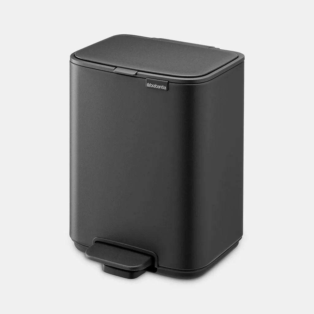 פח לשירותים BO פדל 4 ליטר Brabantia אפור-כהה-מינרלי