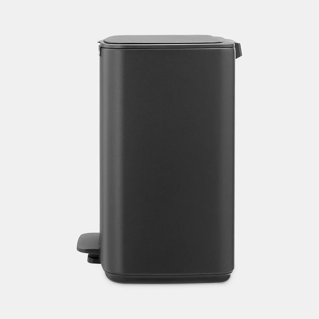 פח לשירותים BO פדל 12 ליטר Brabantia אפור-כהה-מינרלי