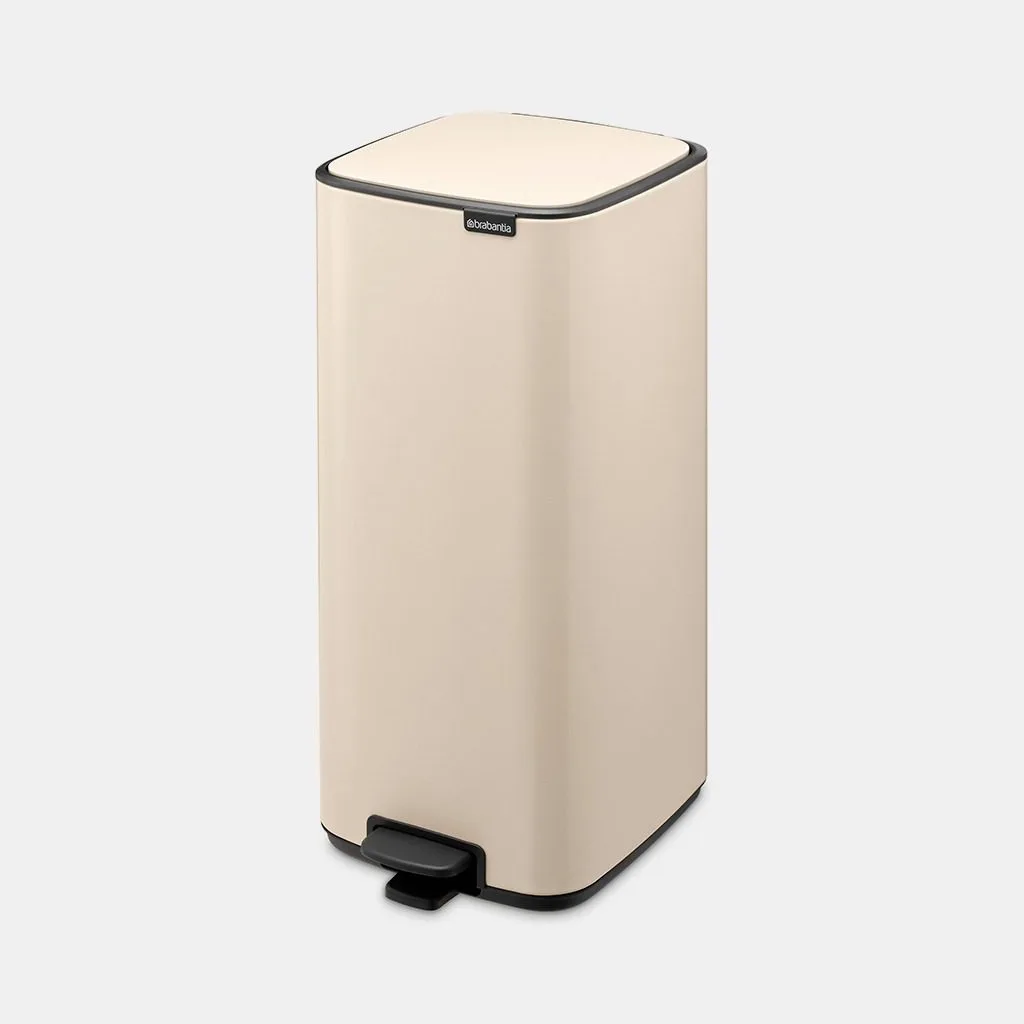 פח אשפה למטבח BO פדל 30 ליטר Brabantia בז-עדין