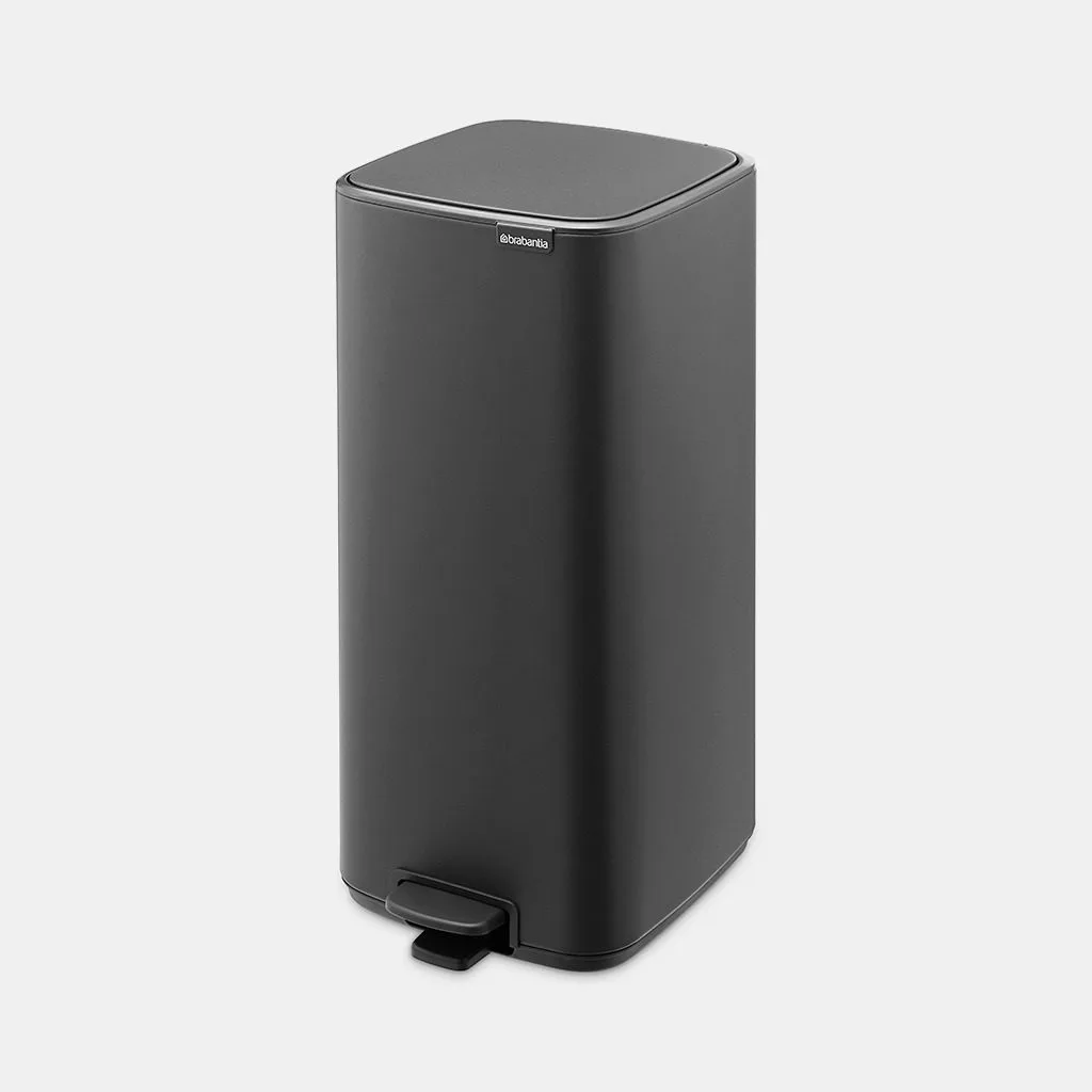 פח אשפה למטבח BO פדל 30 ליטר Brabantia אפור-כהה-מינרלי