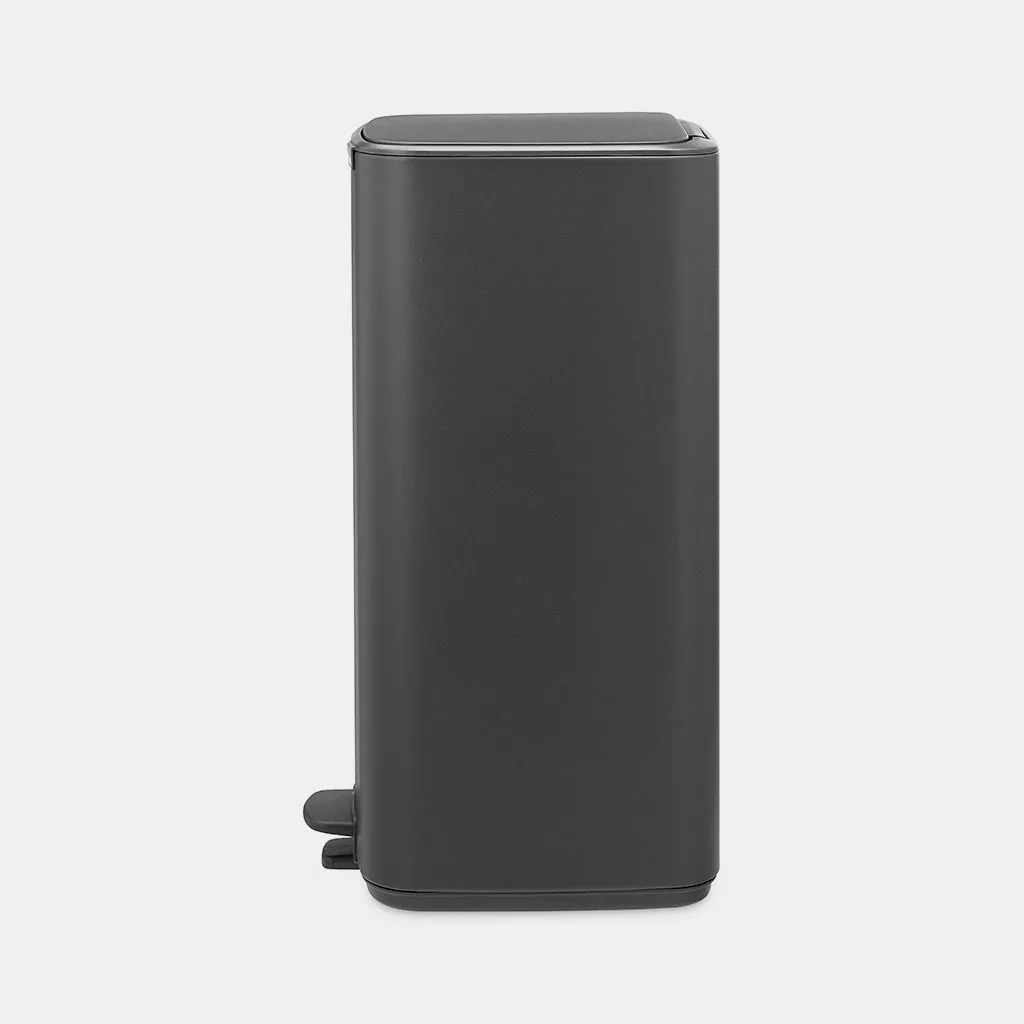 פח אשפה למטבח BO פדל 30 ליטר Brabantia אפור-כהה-מינרלי