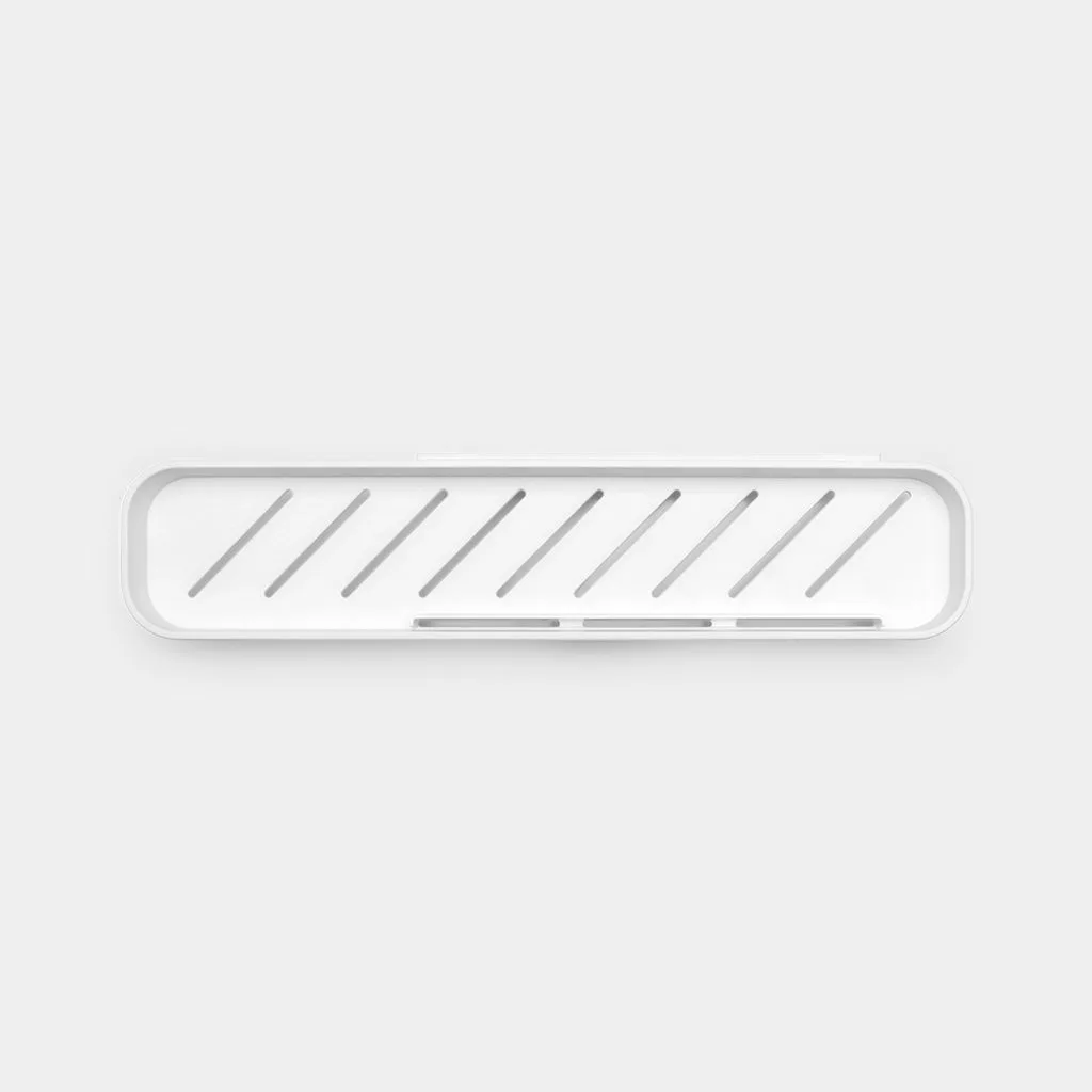 מדף למקלחת עם מגב, MindSet ברבנטיה mineral-fresh-white