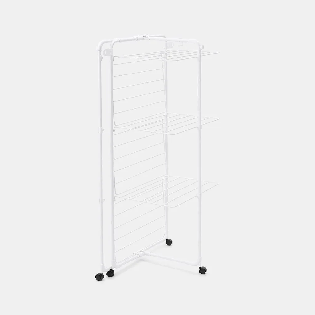 מתלה כביסה מתקפל HangOn Tower מגדל לייבוש כביסה 23 מטר Brabantia לבן