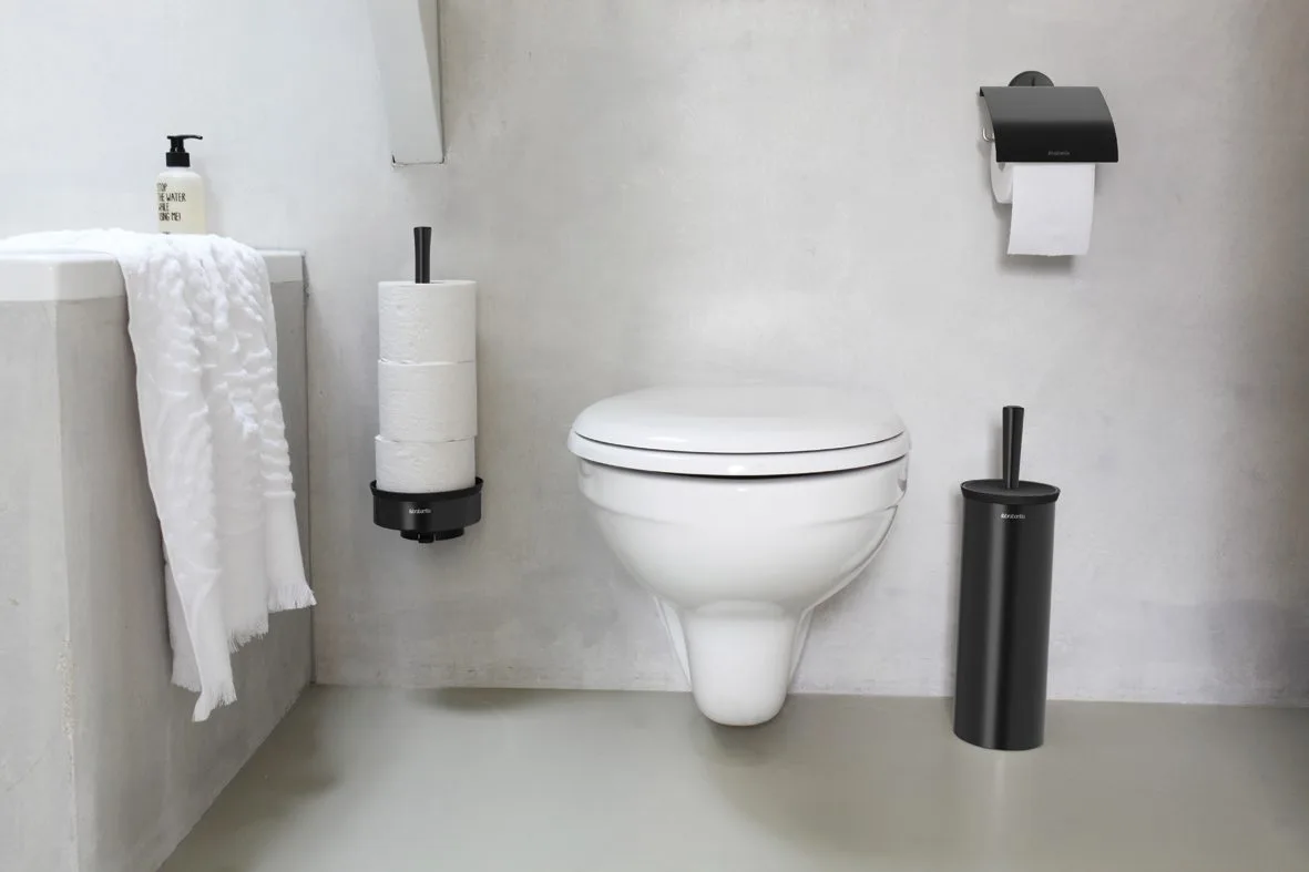 מברשת אסלה כולל תלייה Brabantia שחור