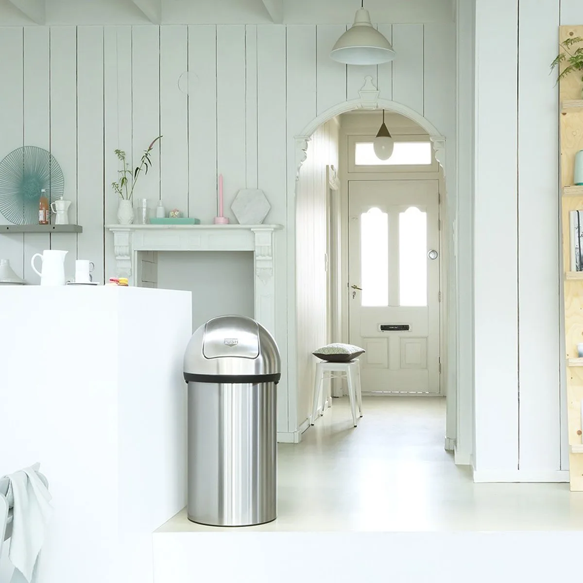 פח אשפה פוש בין 60 ליטר Brabantia matt-steel