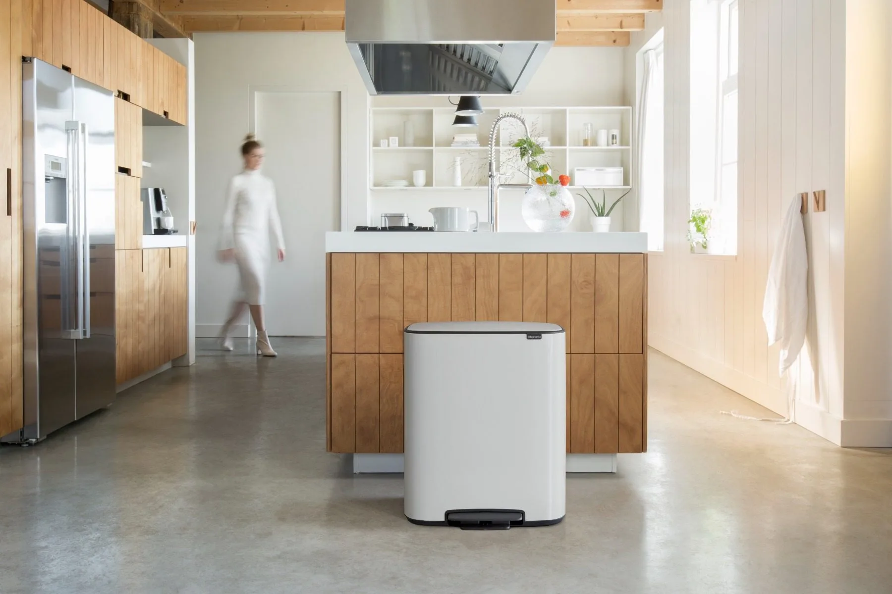 פח אשפה למטבח, מחולק 30+30 ליטר BO פדל Brabantia – תמונה 4
