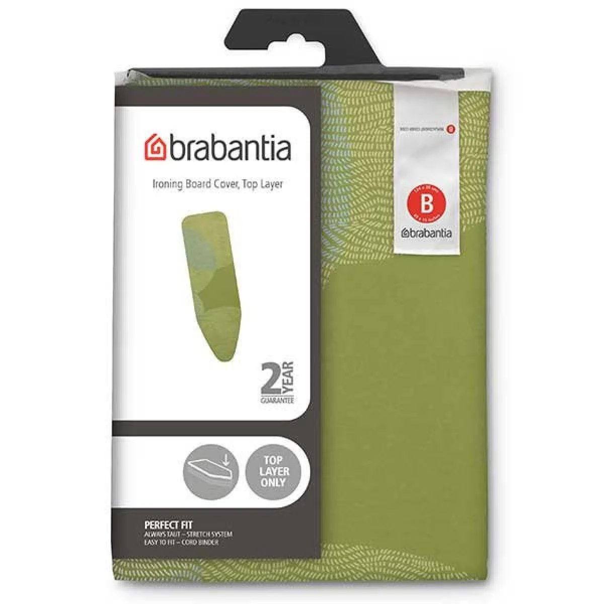 כיסוי לקרש גיהוץ B במידה 124/38ס״מ, 2מ״מ Brabantia – תמונה 4