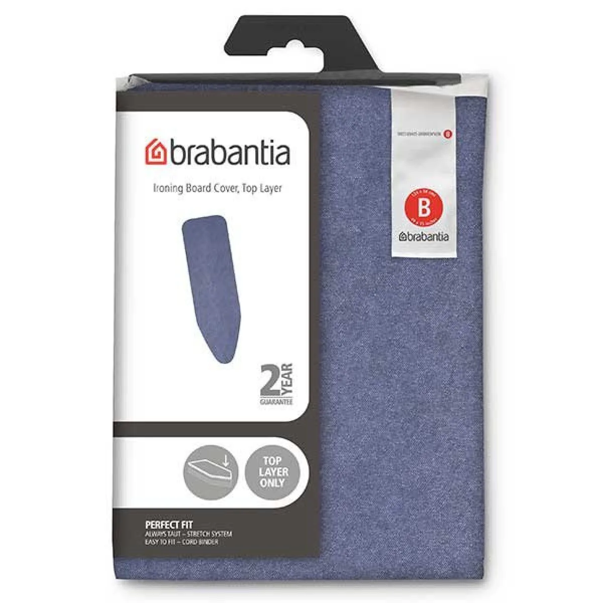 כיסוי לקרש גיהוץ B במידה 124/38ס״מ, 2מ״מ Brabantia – תמונה 3