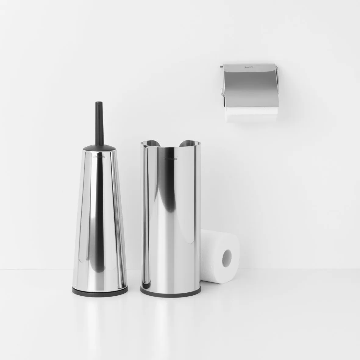 דיספנסר לגלילי נייר טואלט Brabantia - ReNew brilliant-steel