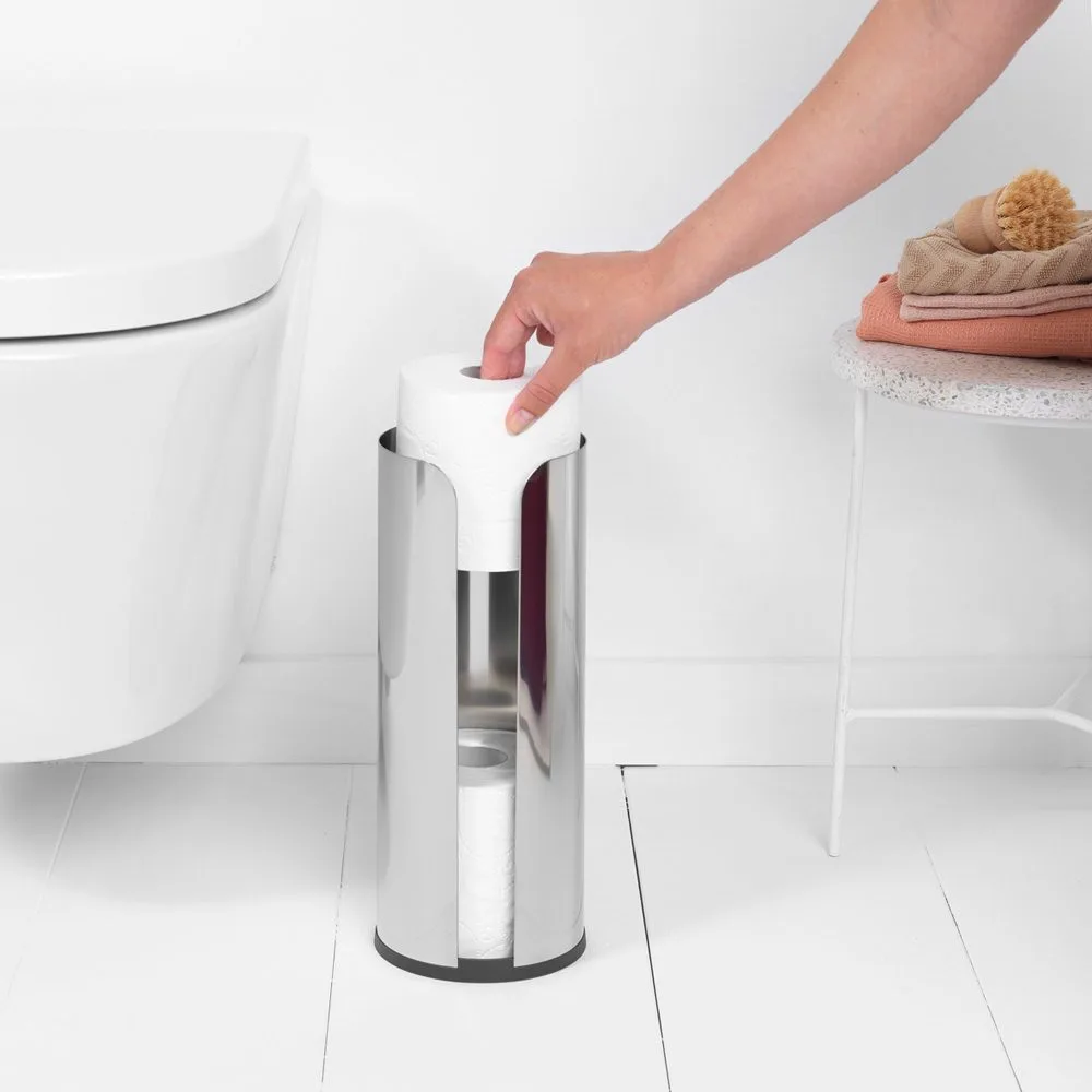 דיספנסר לגלילי נייר טואלט Brabantia - ReNew brilliant-steel
