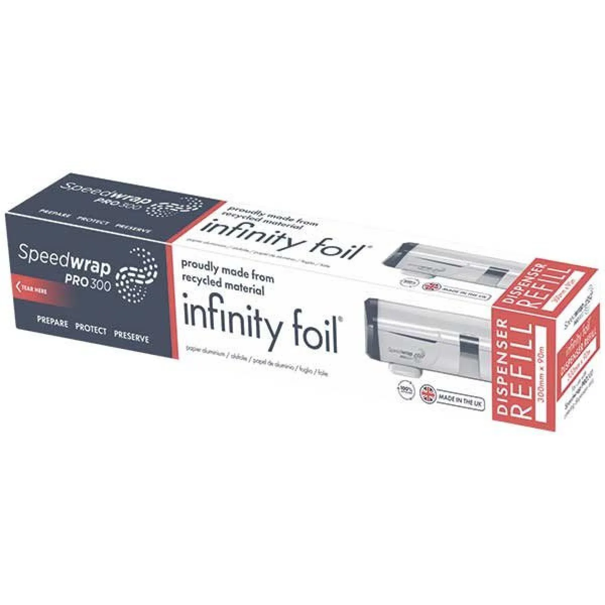 רדיד אלומיניום Speedwrap 300 - גליל מילוי למכשיר עטיפה ביתי – תמונה 2