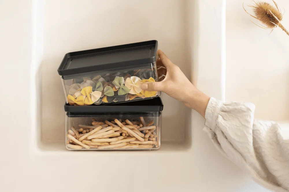 מיכל אחסון פלסטיק 1.5 ליטר, מכסה Brabantia - ללא BPA – תמונה 3