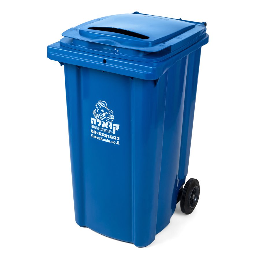 blue wheelie bin 240 liter paper recycling